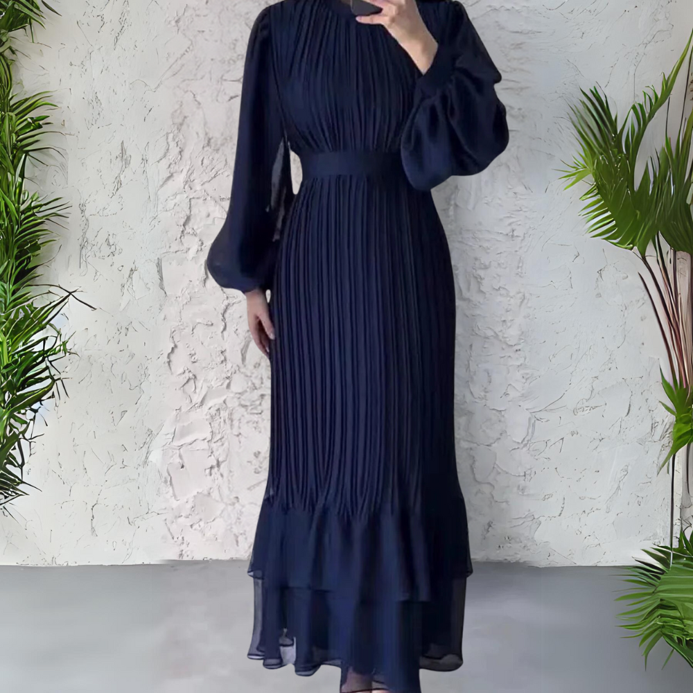 Cami | Robe de soirée chic française automne avec accents en maille