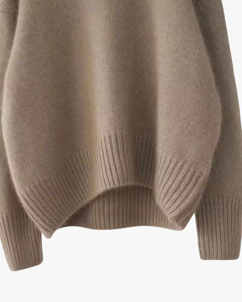 Pauline | Pull doux à col montant