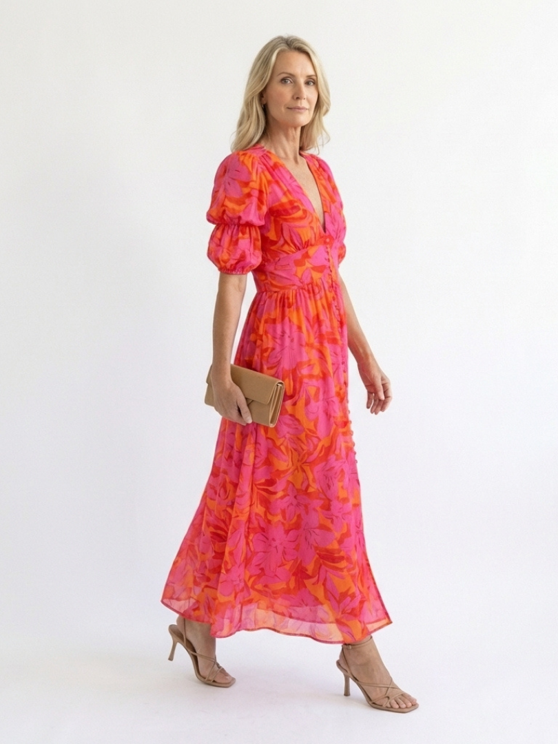 Liv | Robe manches bouffantes