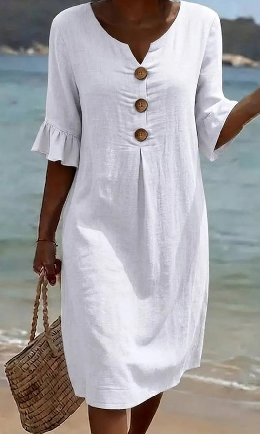 Elsa | Robe midi légère minimaliste