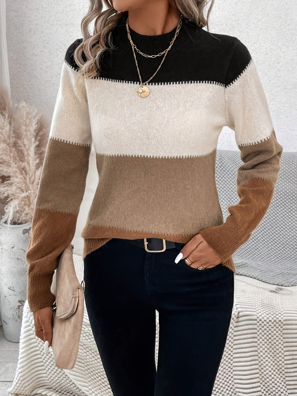 Ingrid | Pull à rayures compact