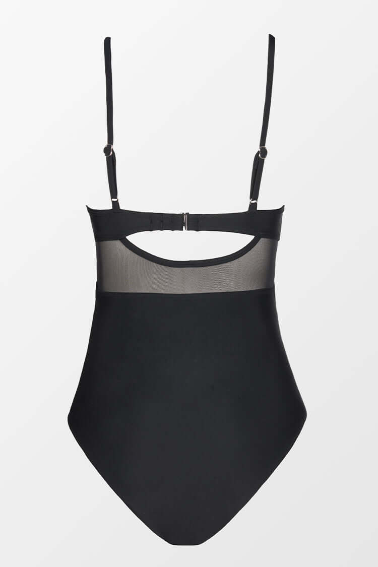 Amélie | Maillot croisé transparences sculptantes