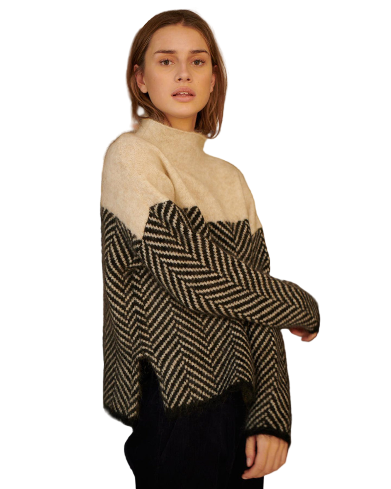 Malene | Pull à col roulé en coton
