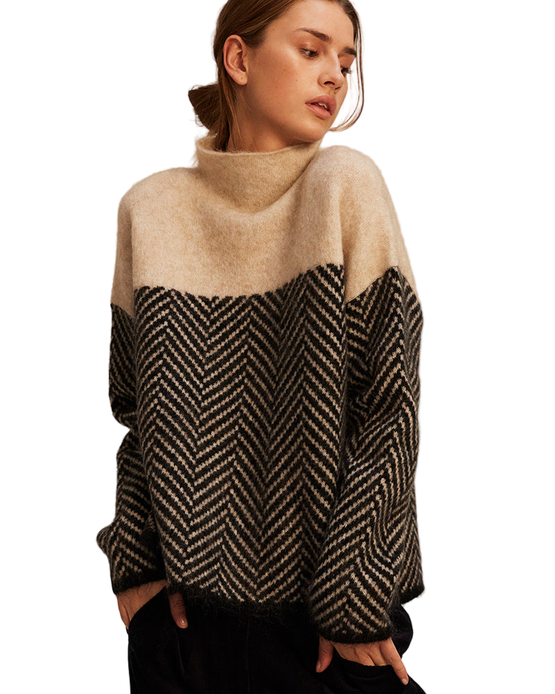 Malene | Pull à col roulé en coton
