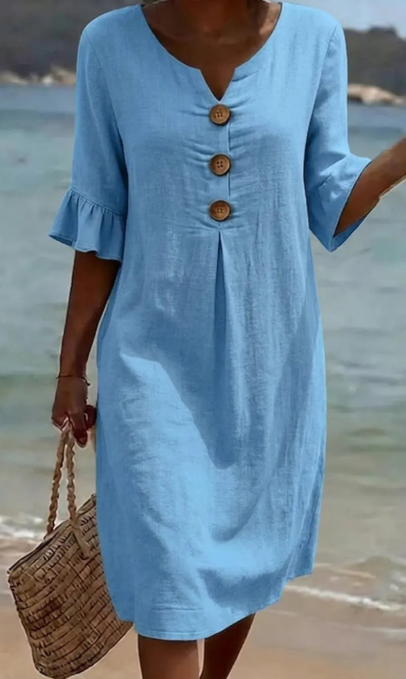 Elena | Robe midi aérienne