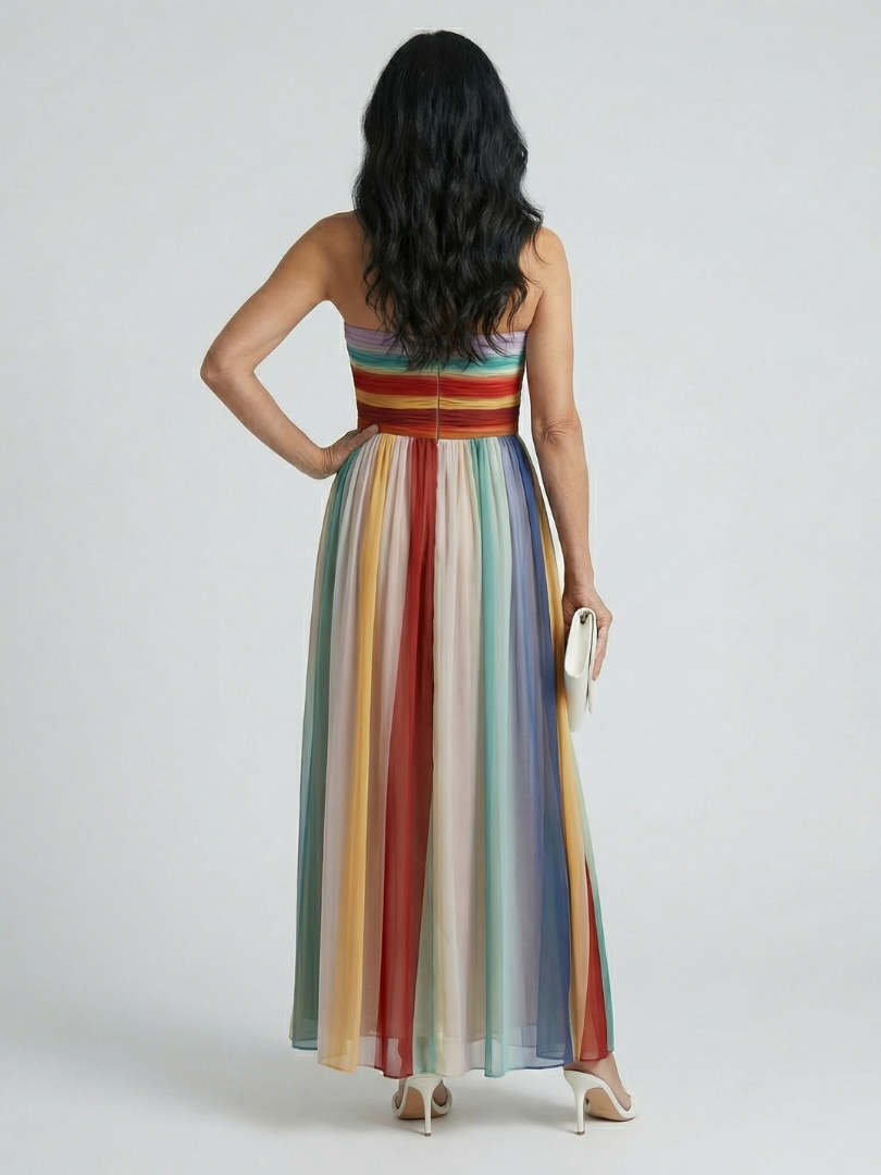 Vilde | Robe maxi rayée