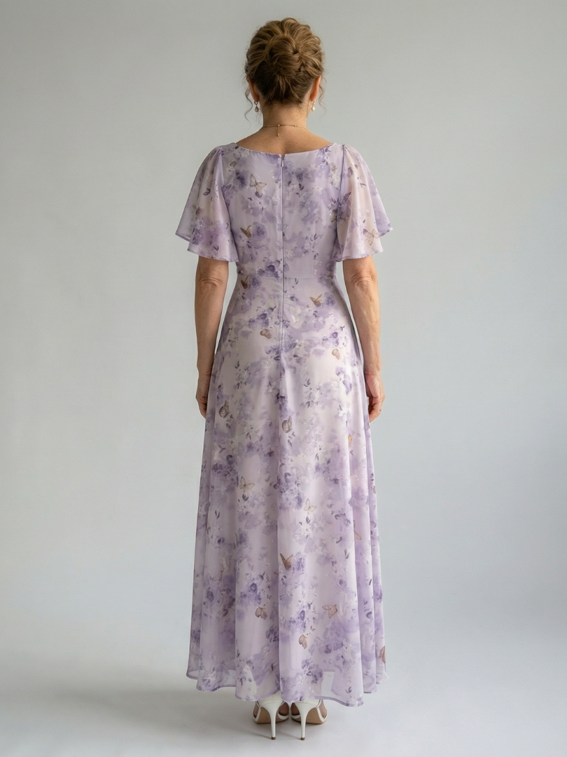 Camille | Robe manches volantées