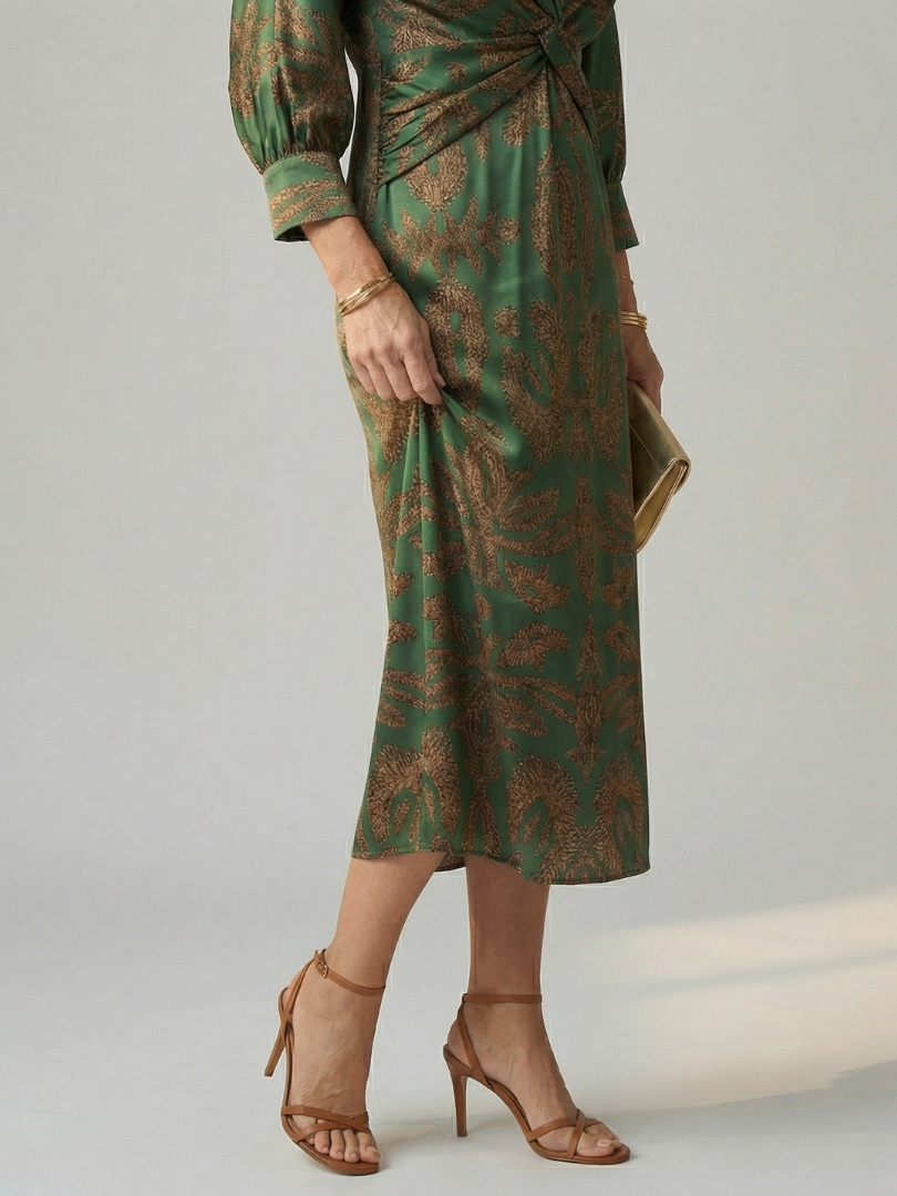 Anouk | Robe portefeuille naturelle