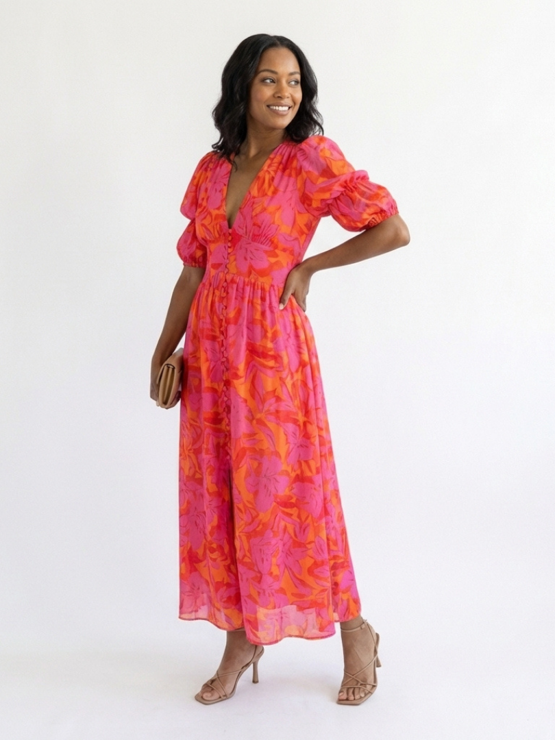 Liv | Robe manches bouffantes