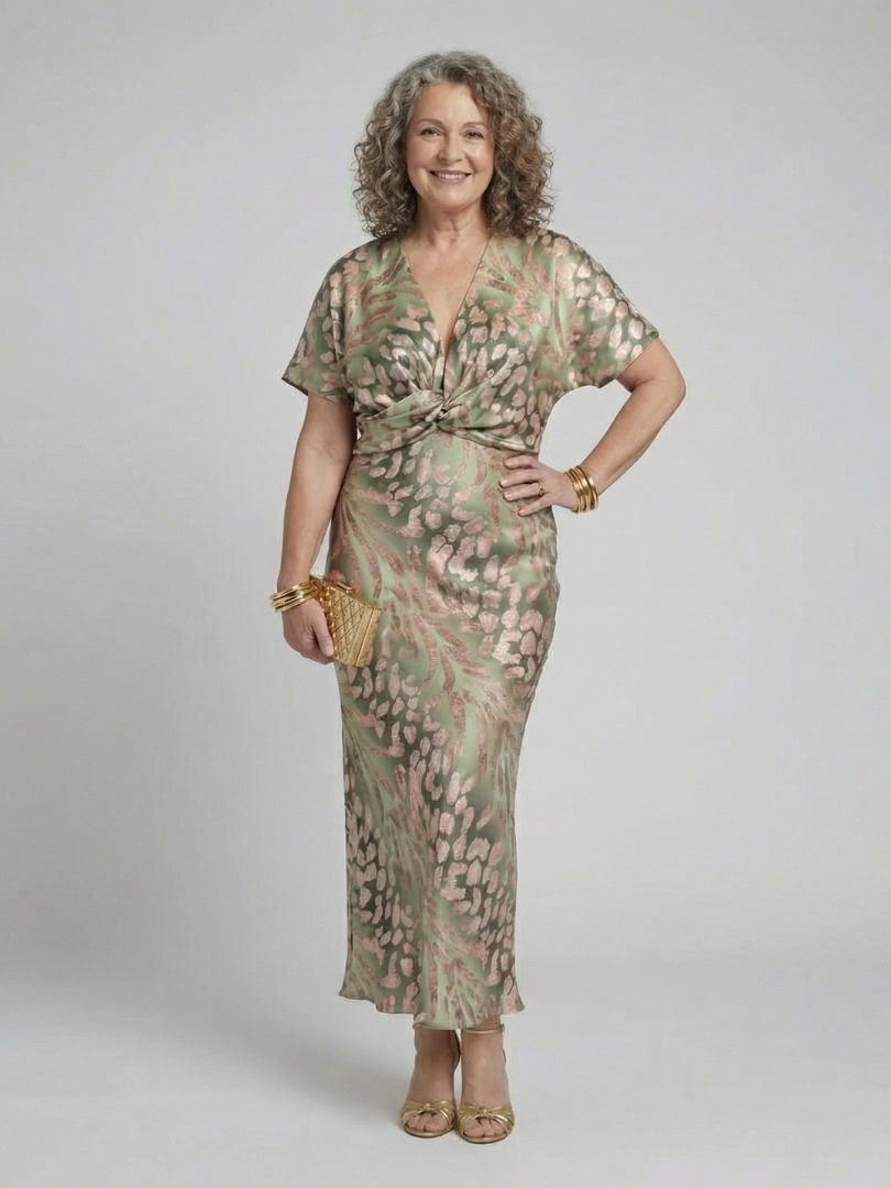 Coralie | Robe imprimé abstrait