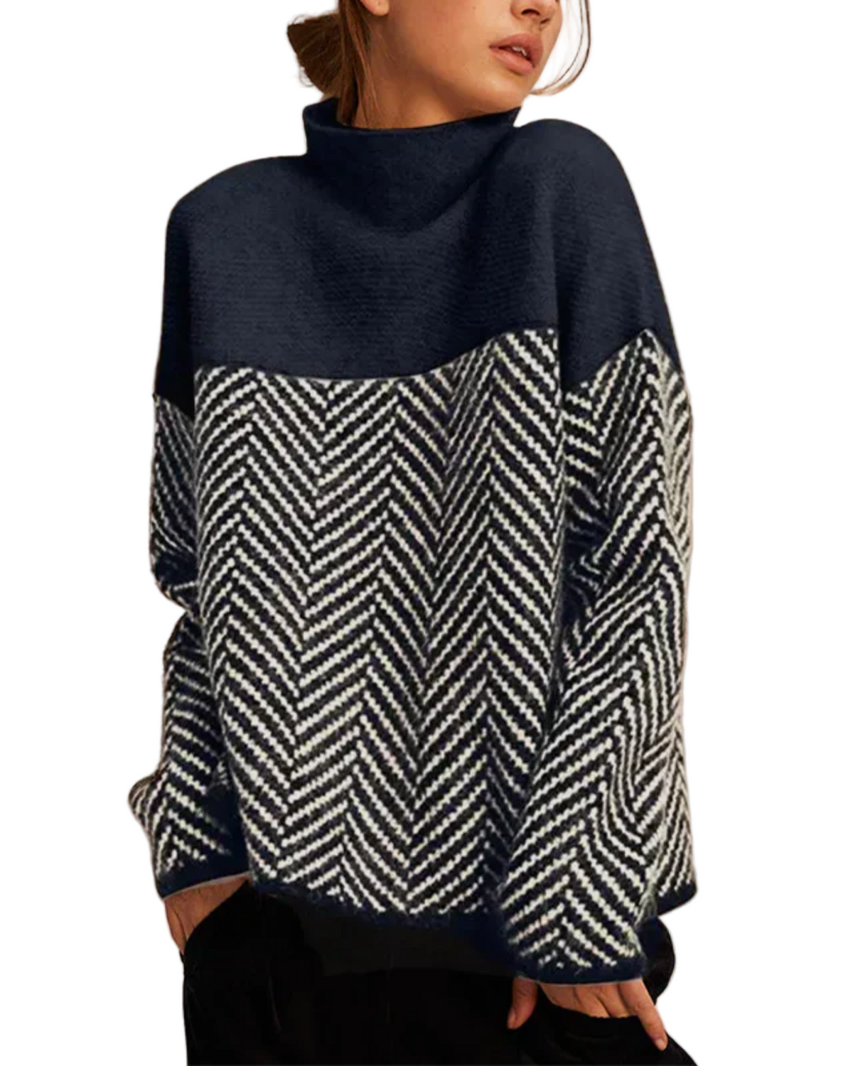 Malene | Pull à col roulé en coton