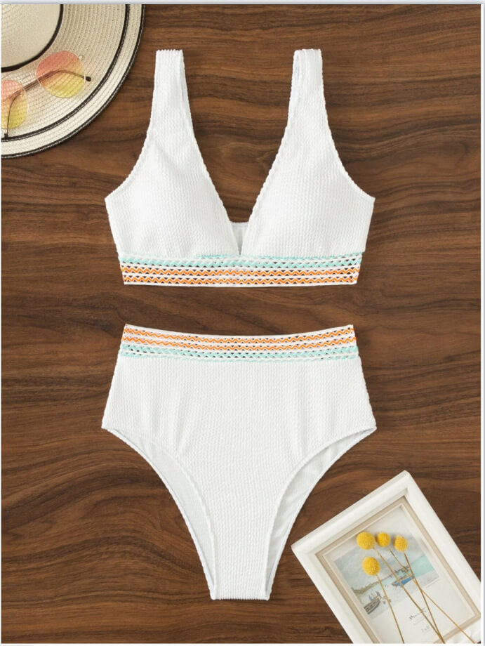 Maud | Bikini élégant taille haute