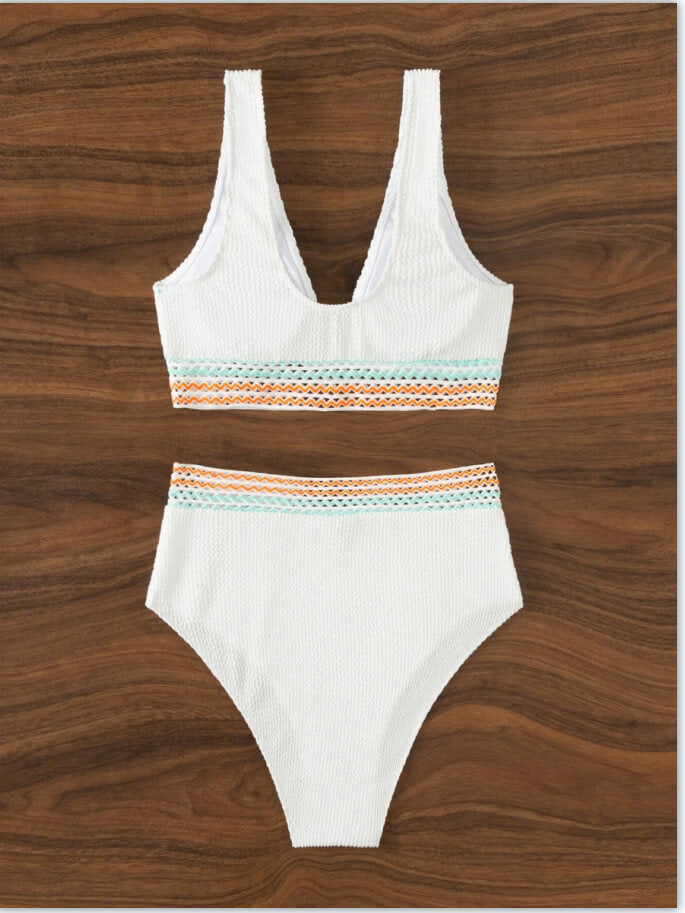 Maud | Bikini élégant taille haute