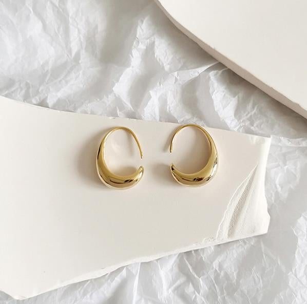 Boucles d'oreilles de luxe en or et en argent