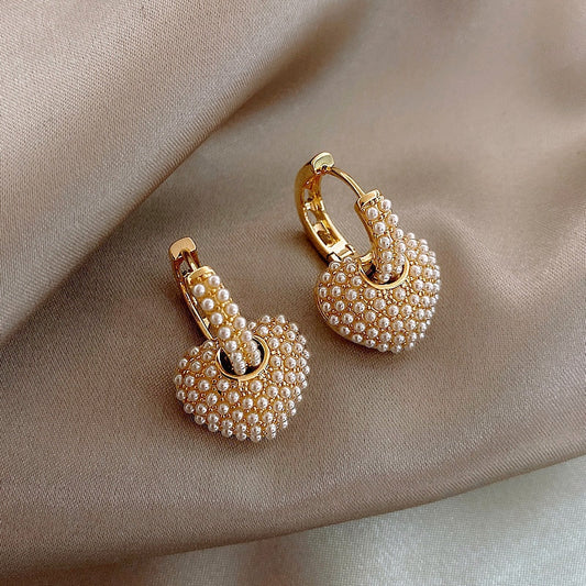 Yuli | Boucles d'oreilles cœur en perles