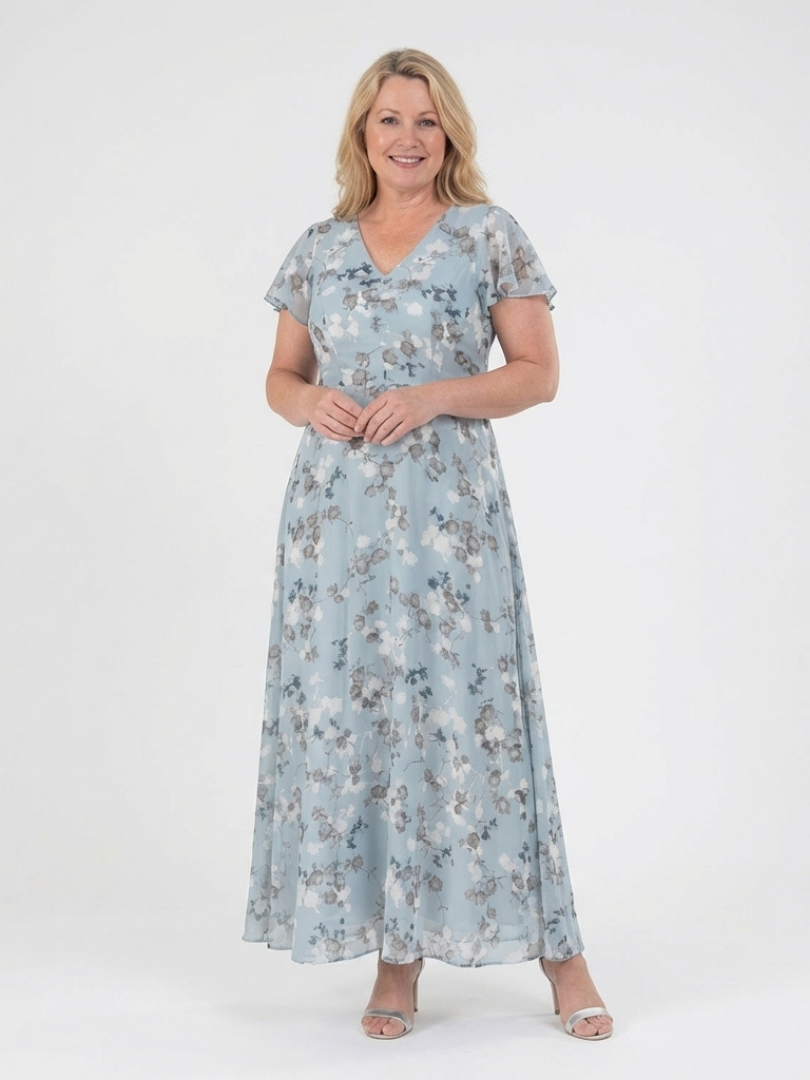 Isabelle | Robe maxi chiffon