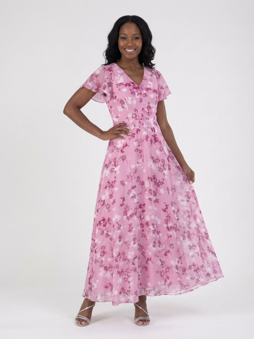 Isabelle | Robe maxi chiffon