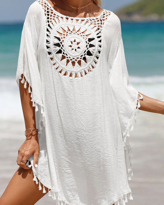 Ebba | Tunique de plage au crochet boho