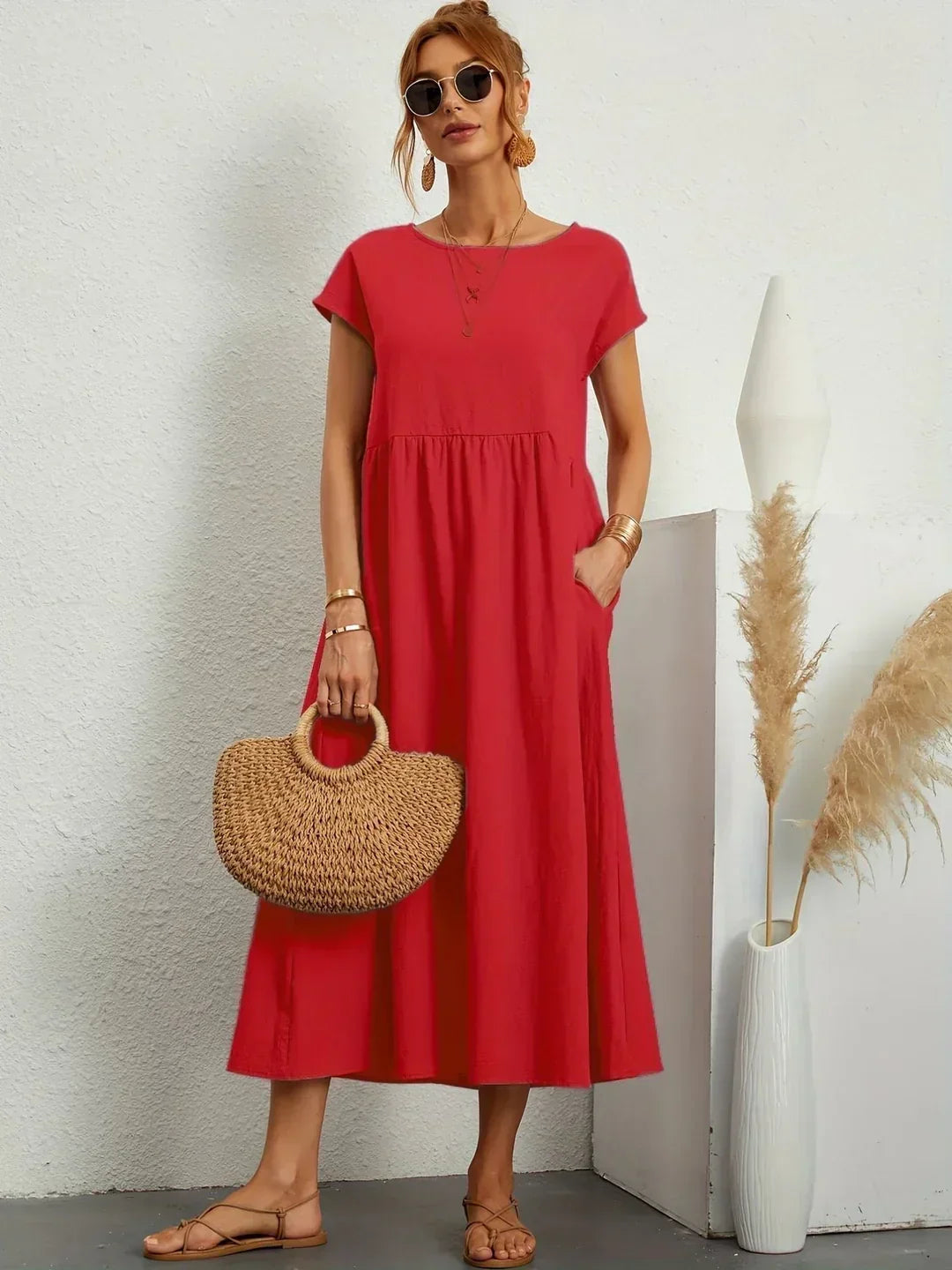 Gabrielle | Robe midi fluide