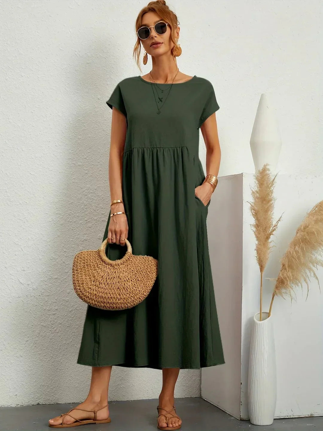 Gabrielle | Robe midi fluide