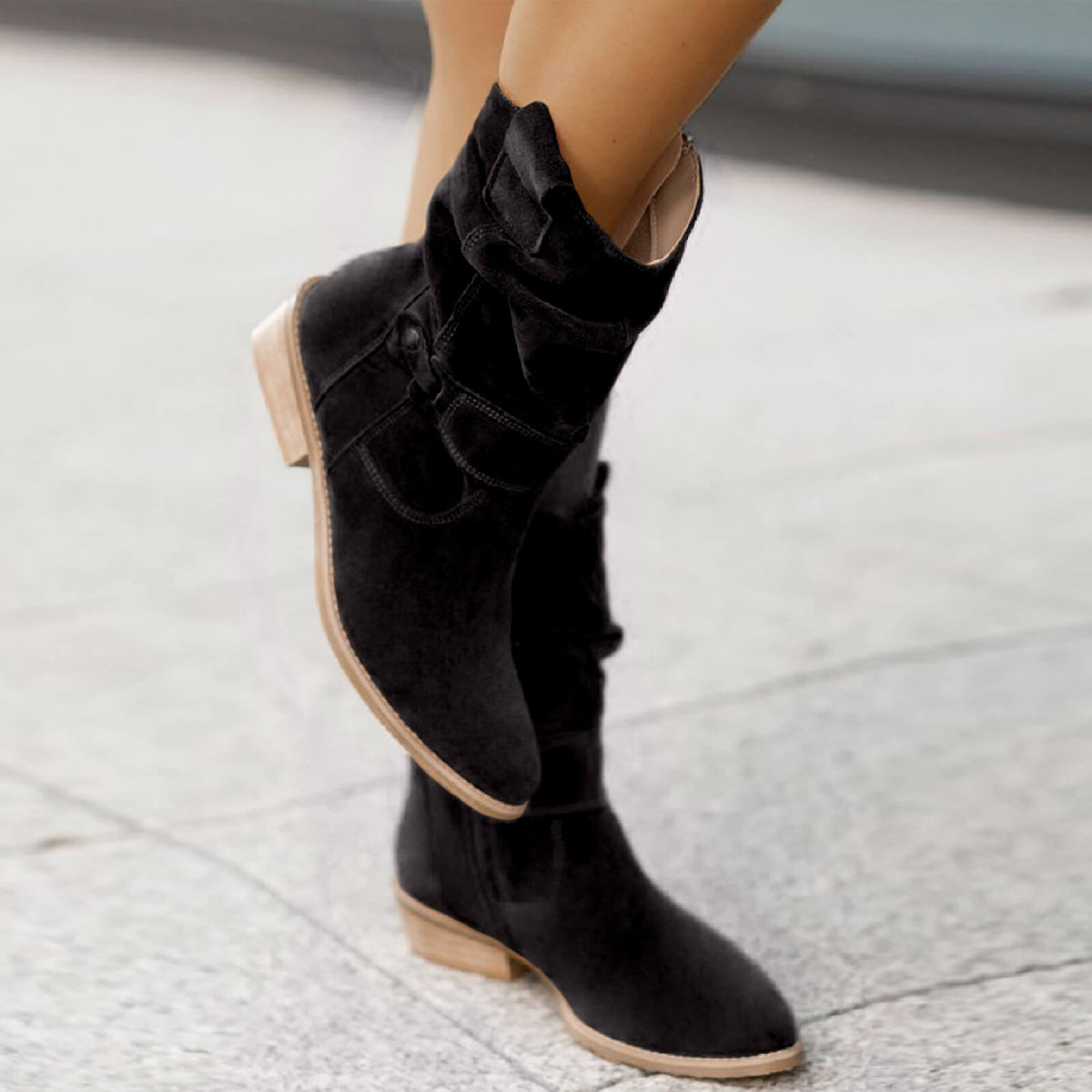 Suzanne | Bottes en daim doux
