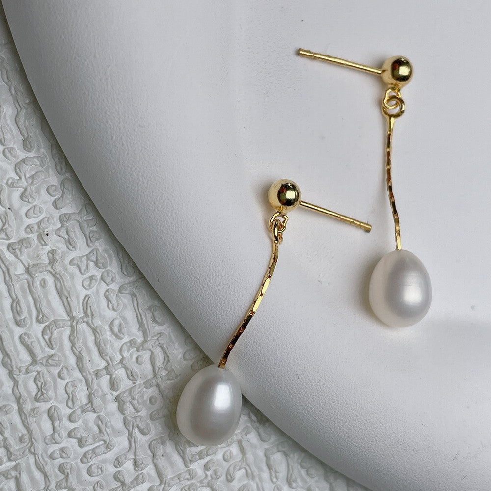 Boucles d'oreilles petites perles d'eau douce