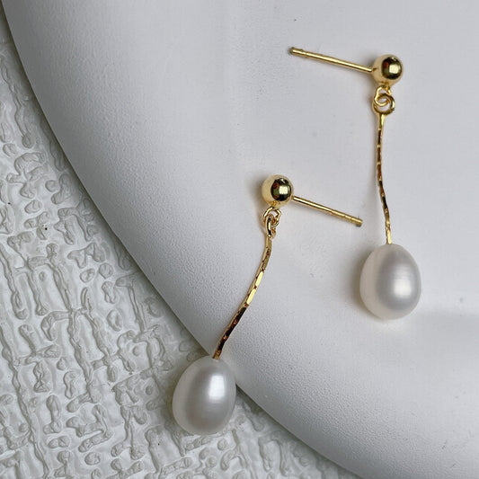 Boucles d'oreilles petites perles d'eau douce