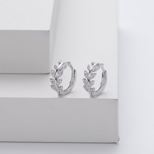 Boucles d'oreilles élégantes en argent : créoles raffinées
