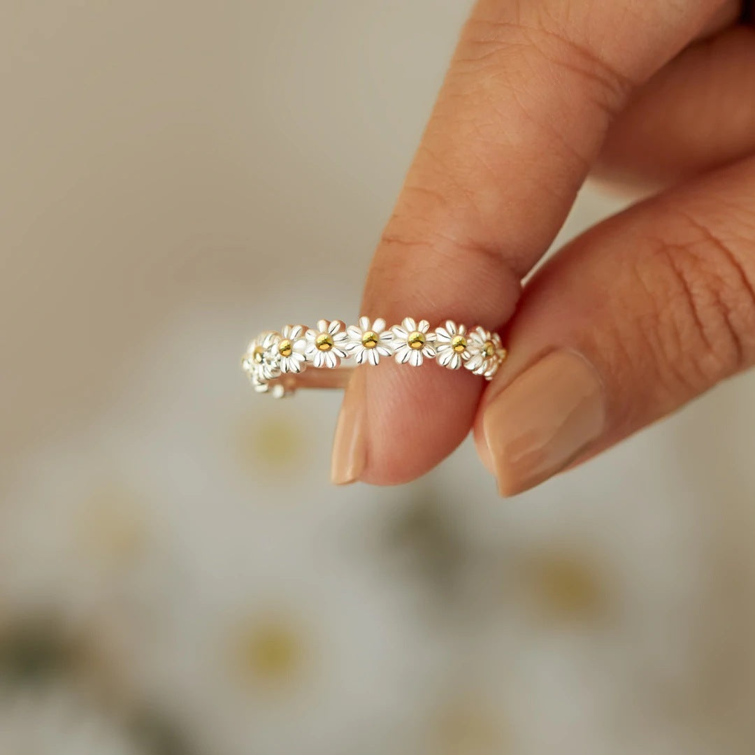 Bague Luxueuse de Fleurs - Jardin