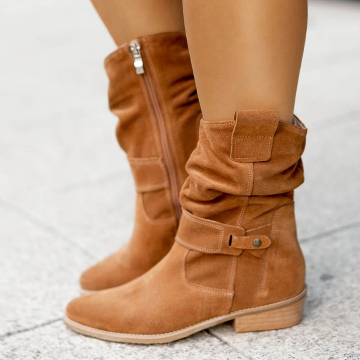 Suzanne | Bottes en daim doux