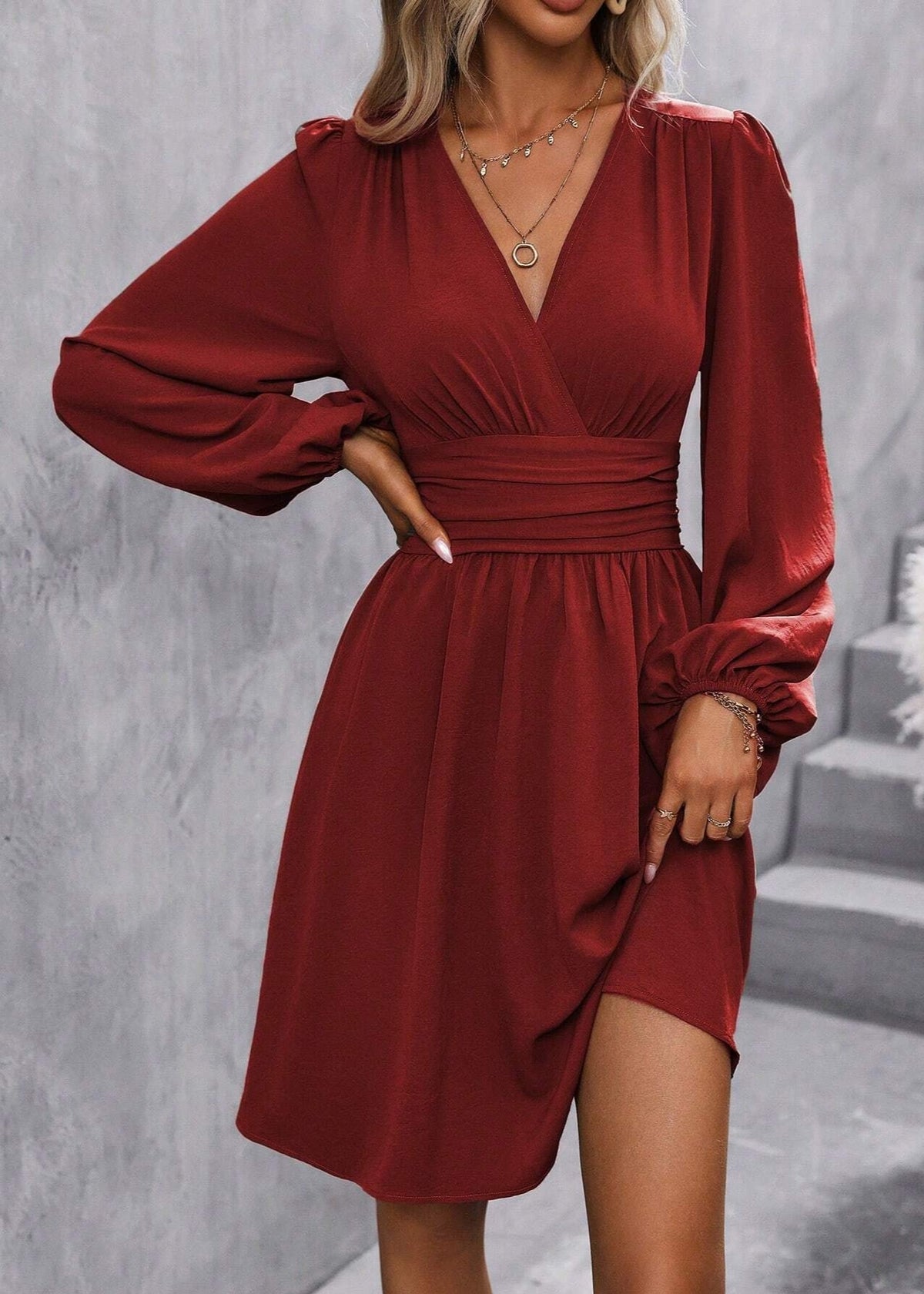 Juliette | Robe courte élégante à plis