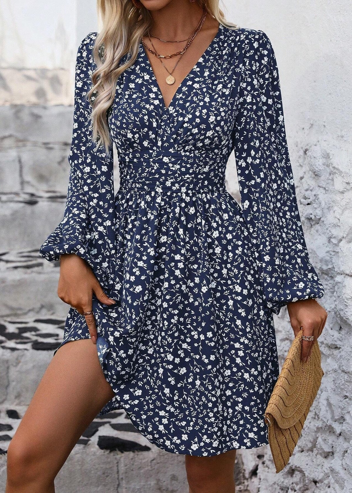 Juliette | Robe courte élégante à plis