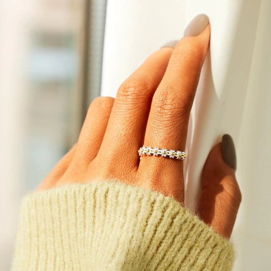 Bague Luxueuse de Fleurs - Jardin