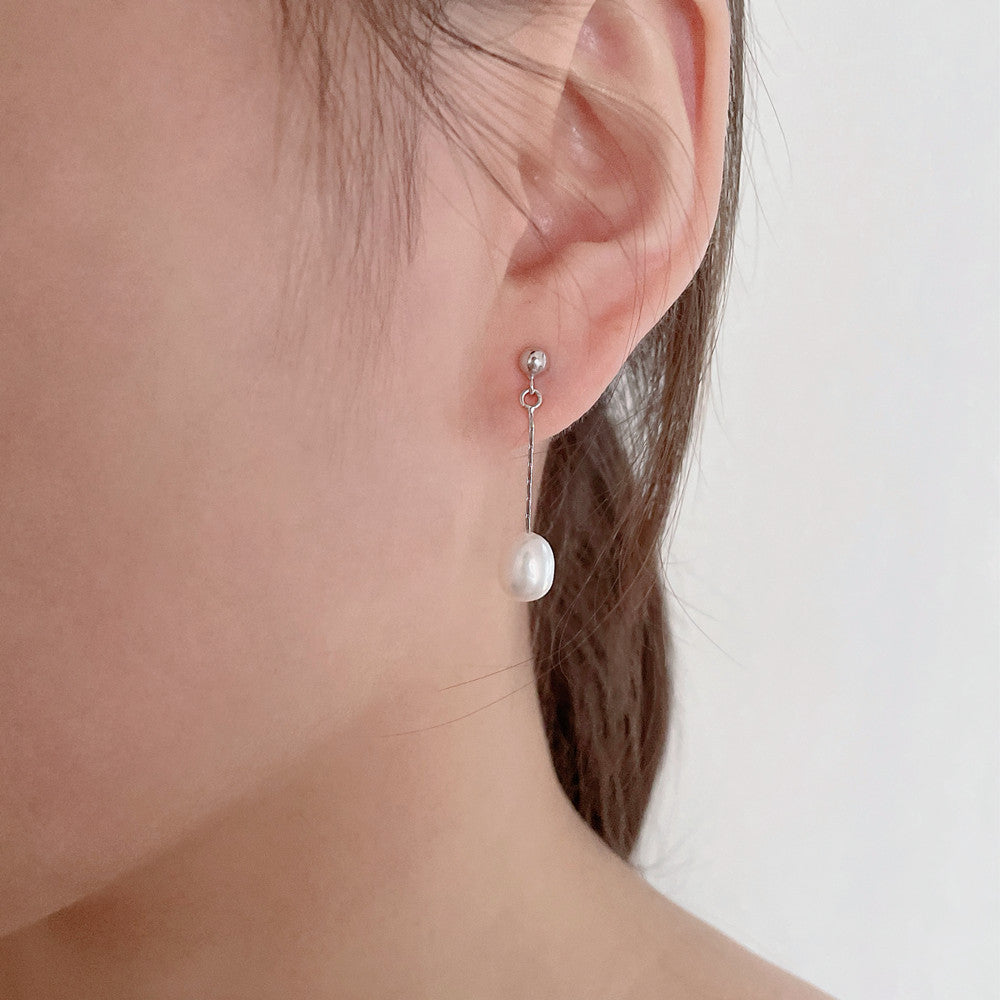 Boucles d'oreilles petites perles d'eau douce