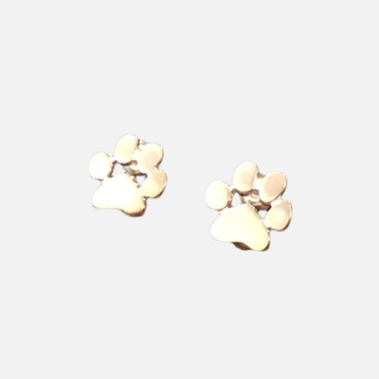 Boucles d'oreilles hypoallergéniques en forme de patte – En acier inoxydable