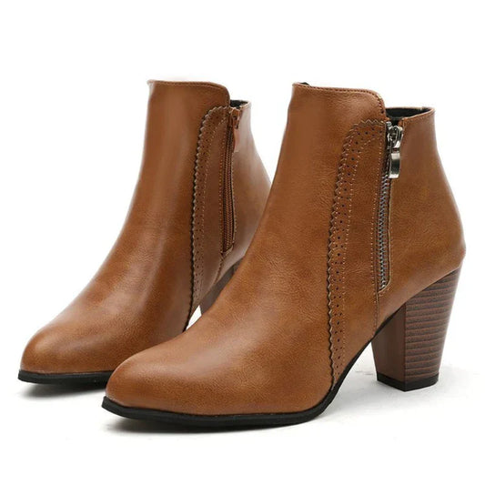 Lola | Bottes rétro à talon carré