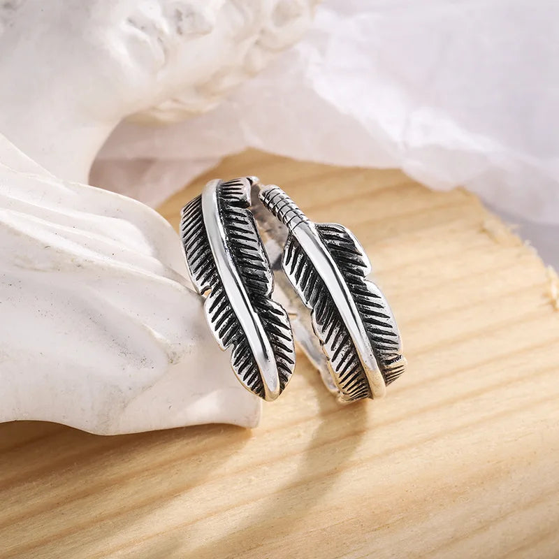 Plume d'un Ange - Bague Mémorial Ajustable