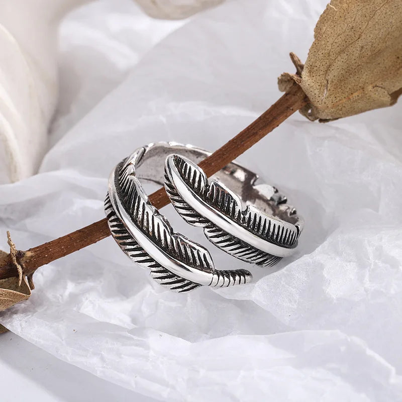 Plume d'un Ange - Bague Mémorial Ajustable