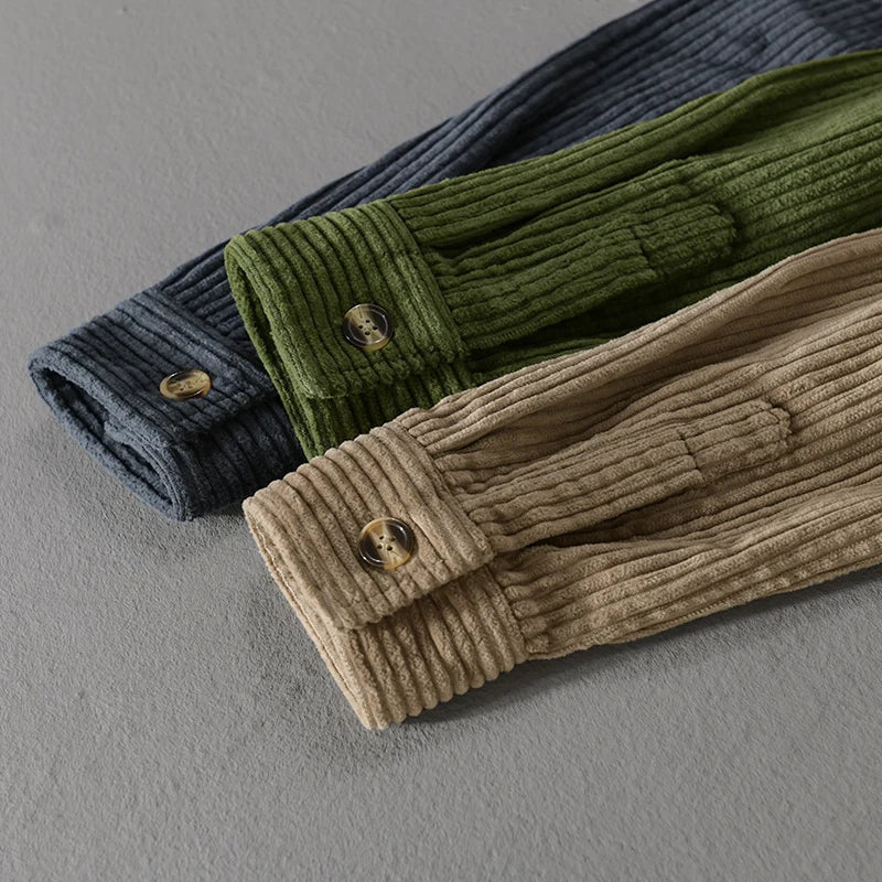 Eiran | Chemise en velours côtelé décontractée