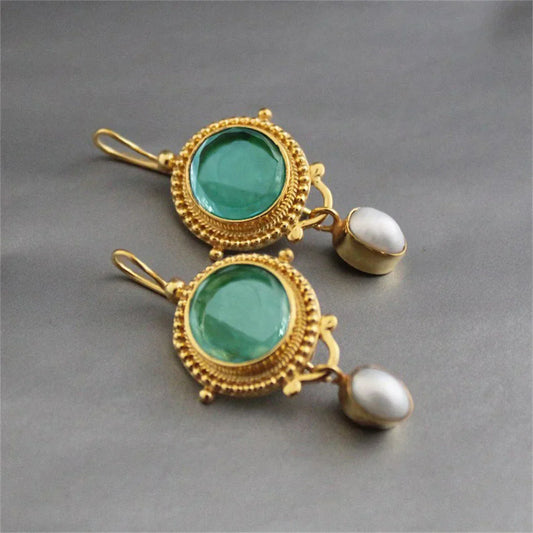 Boucles d'oreilles en perles vintage