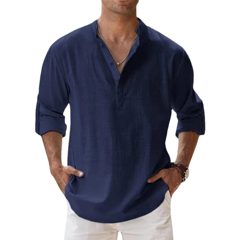 Beau | Henley léger lin & coton