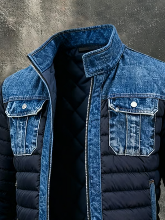 Clément | Veste matelassée hybride en denim