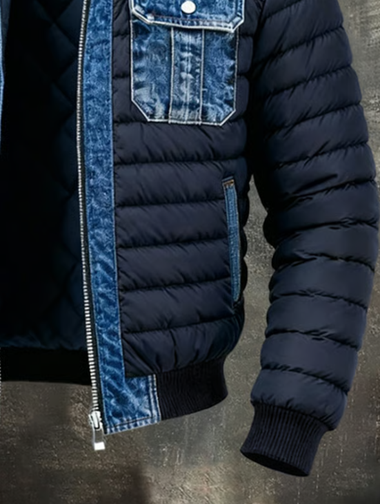Clément | Veste matelassée hybride en denim