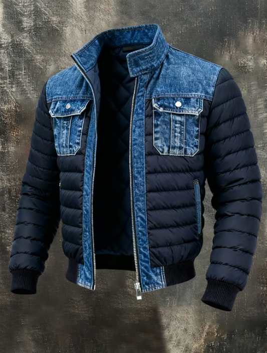 Clément | Veste matelassée hybride en denim
