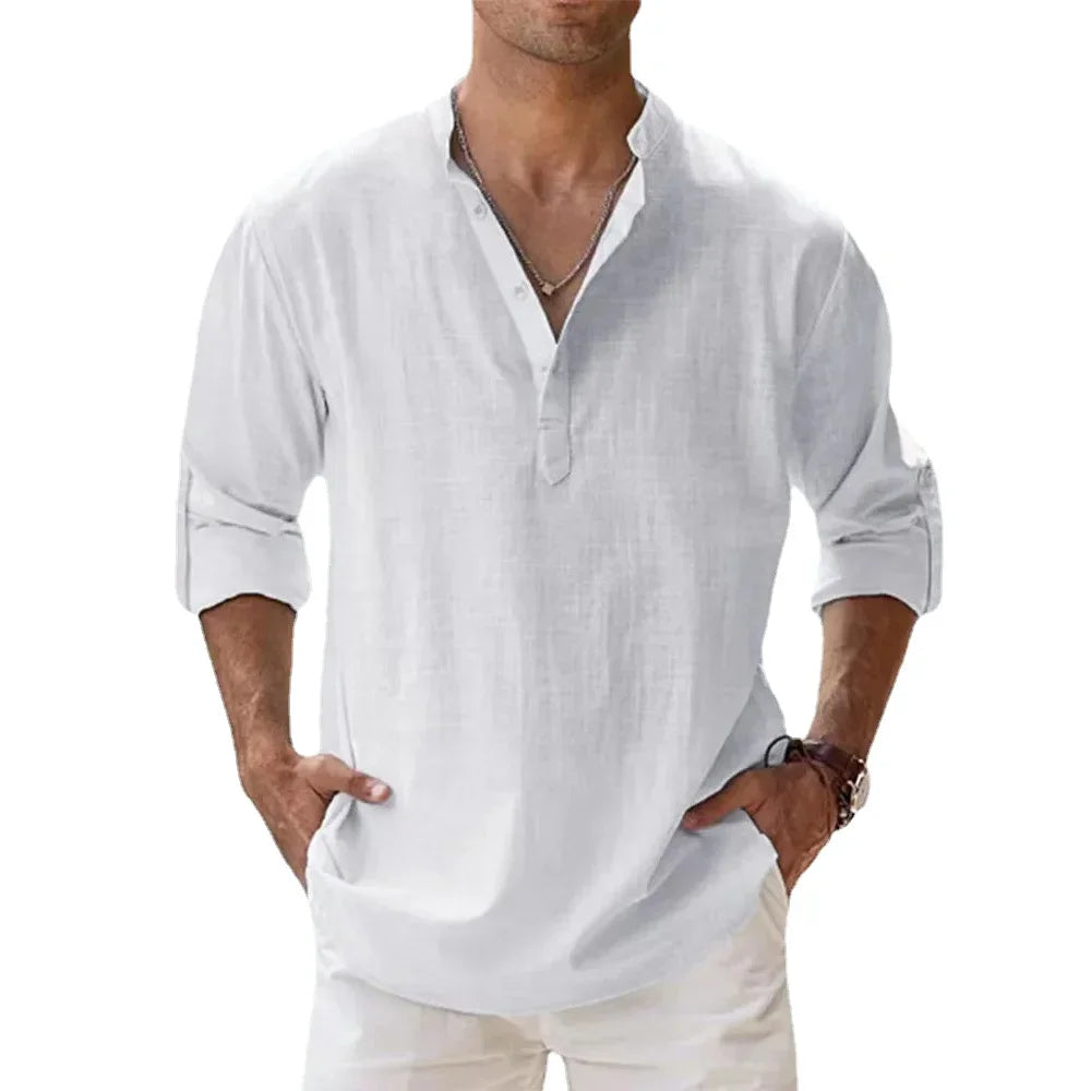 Beau | Henley léger lin & coton