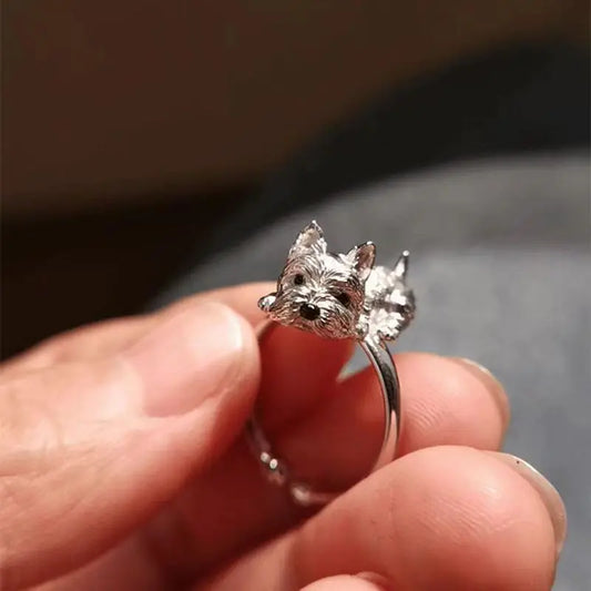 Bague Ajustable de Style Rétro pour Chien