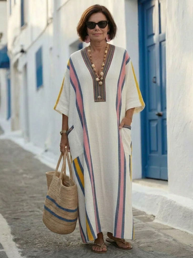 Noa | Robe maxi et manches mi-longues