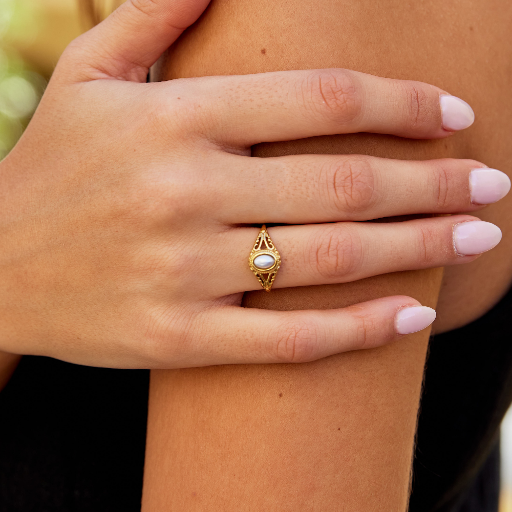 Royal | Bague vintage en perles
