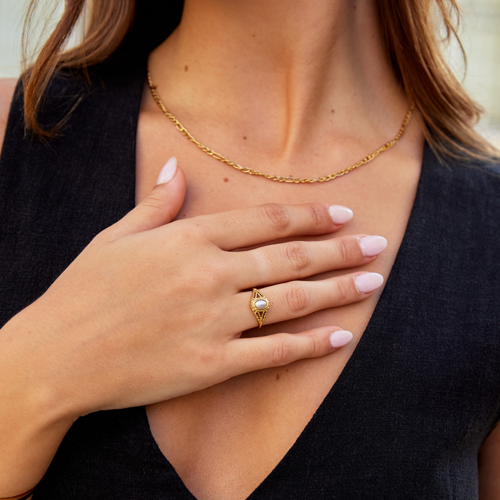 Royal | Bague vintage en perles