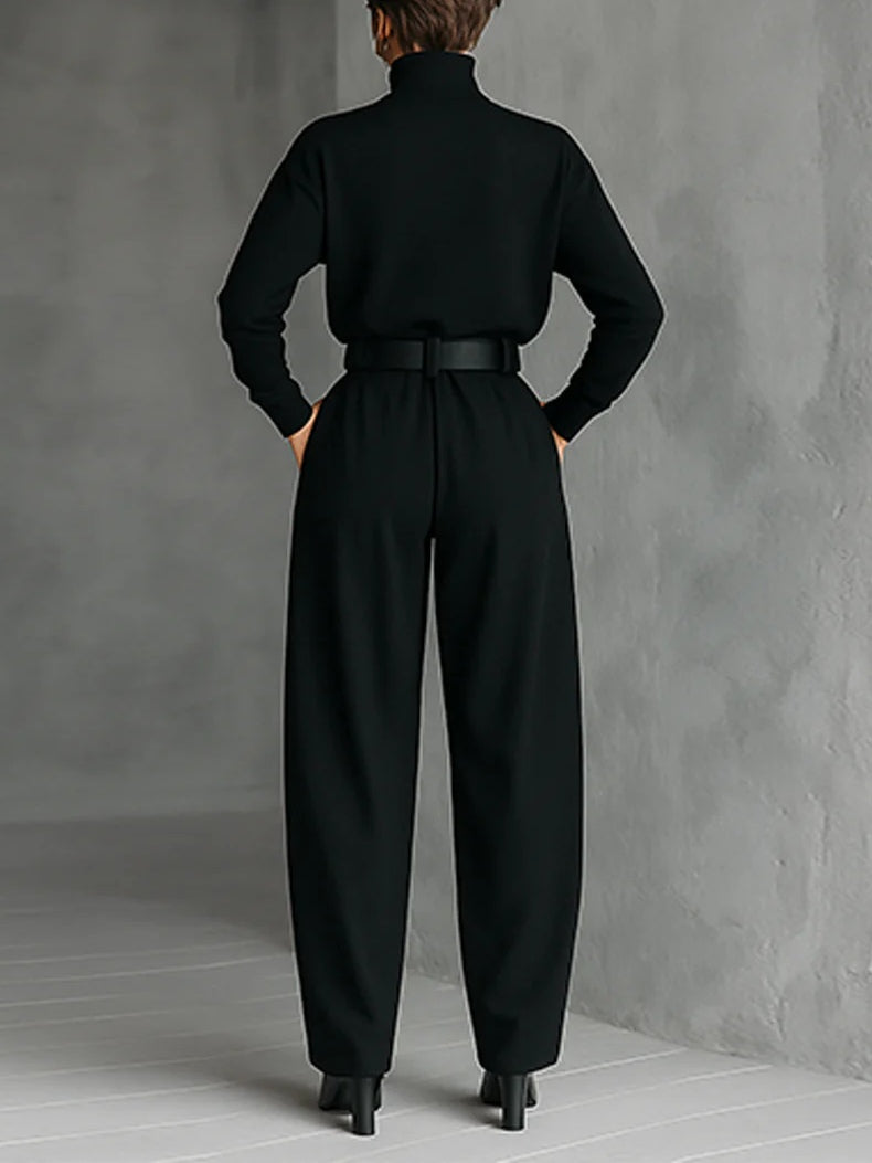 Cyrielle | Ensemble col roulé et pantalon droit